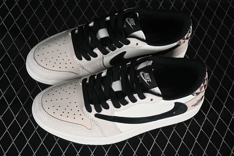 All categories Air Jordan Jordan series basketball shoes Air Jordan 1 Low high-end customized low-top sneakers Travis Scott x Fragment Design x Air Jordan 1 Low OG SP AJ1 Joe 1 North Face joint fashion checkered low-top cultural casual sneakers DM7866-102